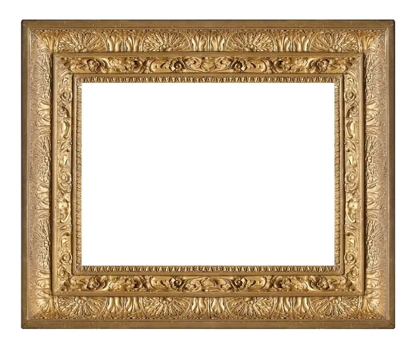 Altın Çerçeve Resimleri Ayna Veya Fotoğraf Için — Stok fotoğraf