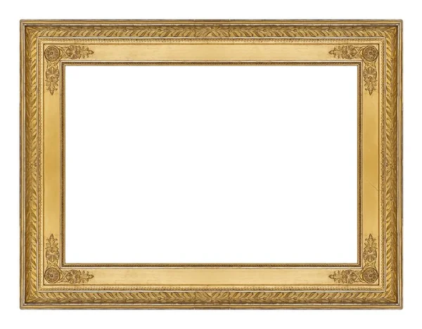 Zlatý Rám Obrazy Zrcadla Nebo Fotografii — Stock fotografie
