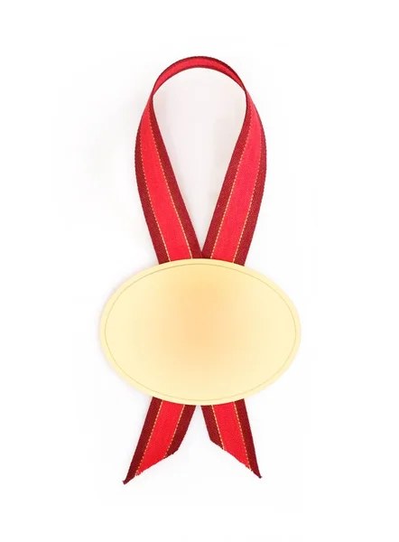Award Ribbon Isolated White Background — Stock Photo, Image