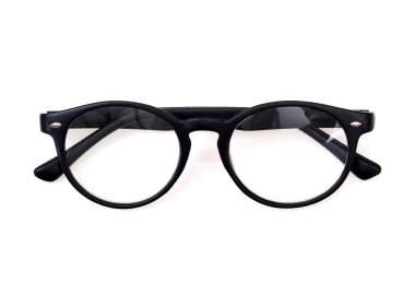 Gözlükler beyaz arkaplanda izole edildi