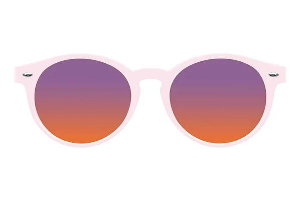 Lunettes Soleil Isolées Sur Fond Blanc Pour Appliquer Sur Portrait — Photo