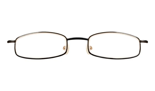 Γυαλιά Που Απομονώνονται Λευκό Φόντο Για Εφαρμογή Πορτρέτο — Φωτογραφία Αρχείου