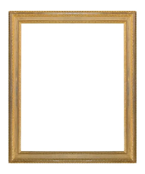 Golden Frame Paintings Mirrors Photo Isolated White Background — Stock Photo, Image