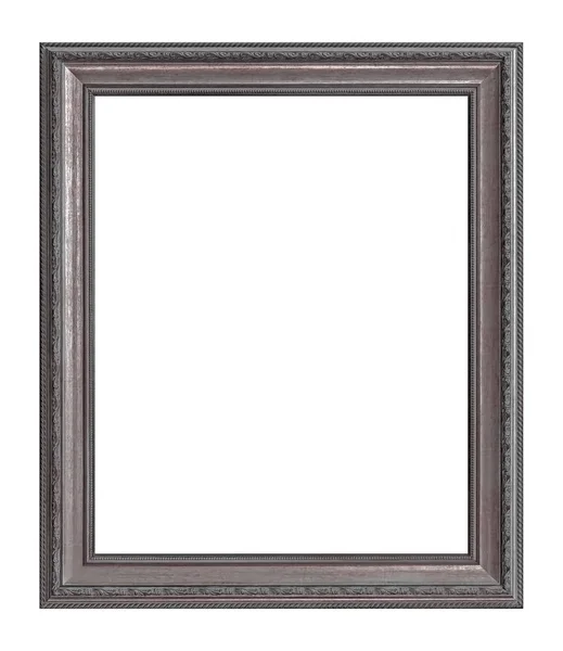 Silver Frame Paintings Mirrors Photo Isolated White Background — Stock Photo, Image