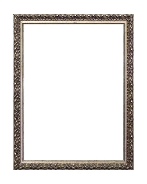 Silver Frame Paintings Mirrors Photo Isolated White Background — Stock Photo, Image
