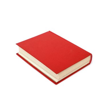 Beyaz arkaplanda izole edilmiş kitap