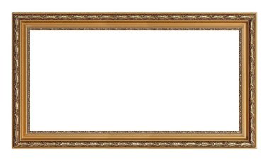 Beyaz arkaplanda izole edilmiş resimler, aynalar veya fotoğraf için panoramik gümüş çerçeve