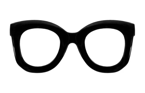 Γυαλιά Που Απομονώνονται Λευκό Φόντο Για Την Εφαρμογή Ένα Πορτρέτο — Φωτογραφία Αρχείου