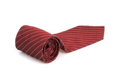 İpek adam kravat beyaz arka planda izole