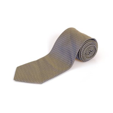 İpek adam kravat beyaz arka planda izole