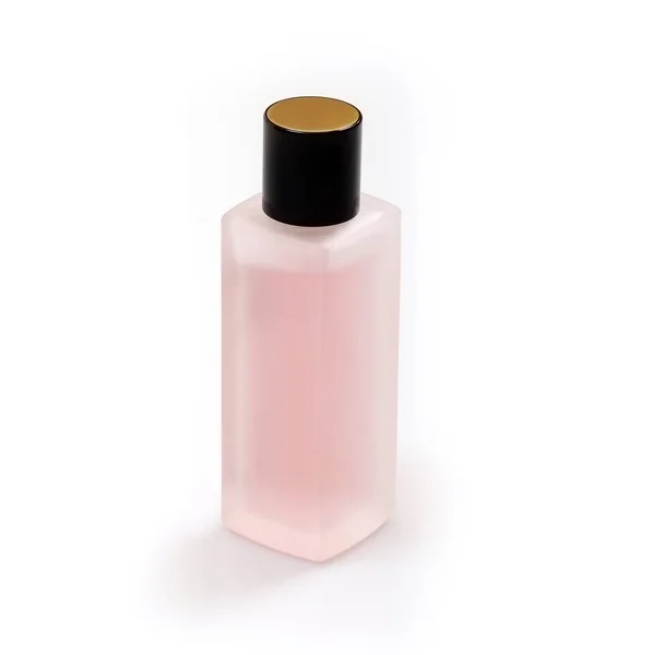 Layout Von Parfümflaschen Auf Weißem Hintergrund — Stockfoto
