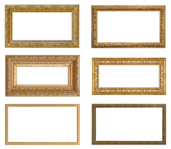 Goldene Rahmen Für Gemälde Spiegel Oder Fotos — Stockfoto