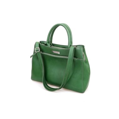 Beyaz arka plan üzerinde izole şık bayan çanta