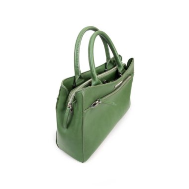 Beyaz arka plan üzerinde izole şık bayan çanta