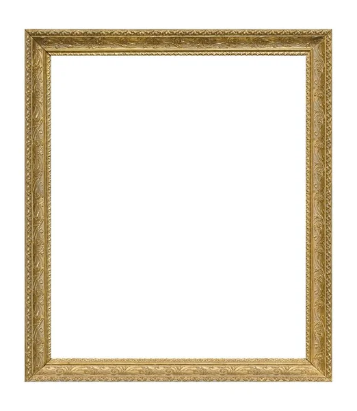 Golden Frame Paintings Mirrors Photo Isolated White Background — Stock Photo, Image