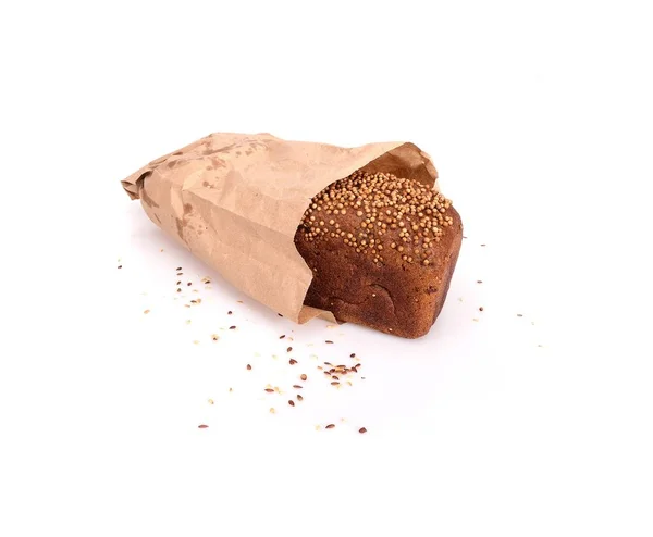Brood Geïsoleerd Een Witte Achtergrond — Stockfoto