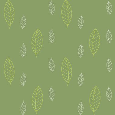 Yaprak motifli kusursuz desen
