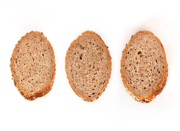 Хліб Ізольований Білому Фоні — стокове фото