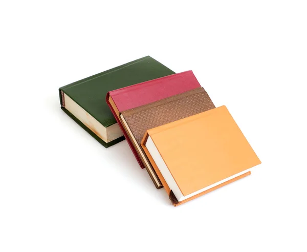 Stack Books Isolado Fundo Branco — Fotografia de Stock