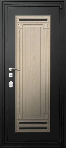 白地に隔離された入構金属扉の模型 — ストック写真