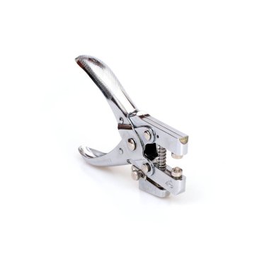 Metal göz merceği ayarı aracı beyaz arkaplanda izole edildi