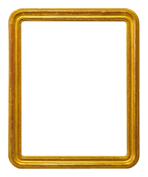 Golden Frame Paintings Mirrors Photo Isolated White Background Design Element — Stock Photo, Image