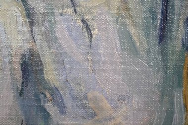 Güzel bir arkaplan yaratmak için tuvale izole edilmiş yağlı boya (makro) resmi