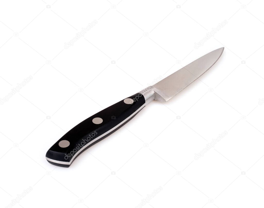 A sharp knife isolated on a white background