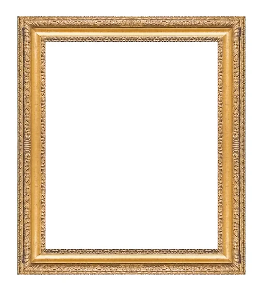 Golden Frame Paintings Mirrors Photo Isolated White Background — Stock Photo, Image