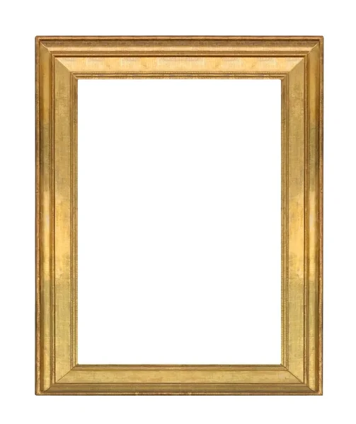 Cornice Dorata Quadri Specchi Foto Isolate Sfondo Bianco — Foto Stock