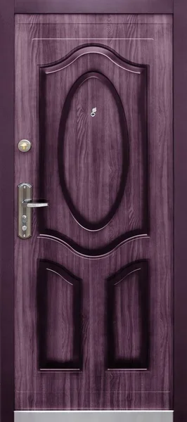 白地に隔離された入り口金属ドアのモデル — ストック写真