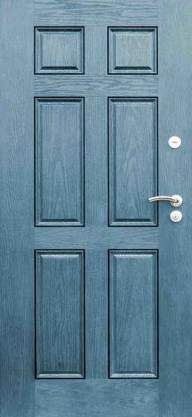 Giriş metali kapı modeli beyaz arkaplanda izole edildi