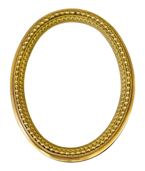 Tablolar, aynalar veya beyaz arka planda izole edilmiş fotoğraf için altın çerçeve. Kırpma yolu ile tasarım ögesi