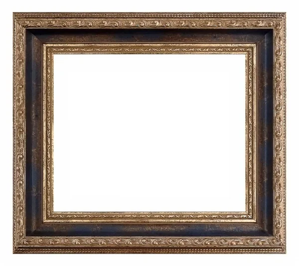 Wooden Frame Paintings Mirrors Photo Isolated White Background — Stock Photo, Image