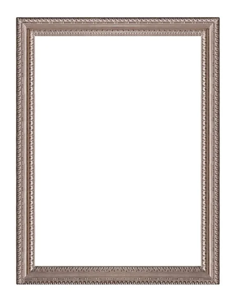 Silver Frame Paintings Mirrors Photo Isolated White Background — Stock Photo, Image