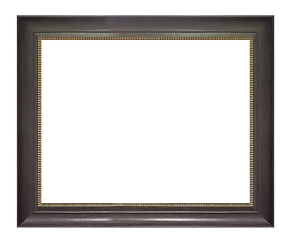 Holzrahmen Für Gemälde Spiegel Oder Foto Isoliert Auf Weißem Hintergrund — Stockfoto