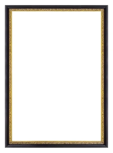 Wooden Frame Paintings Mirrors Photo Isolated White Background — Stock Photo, Image