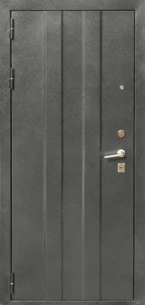 Model Entrance Metal Door Isolated White Background — Stock Photo, Image