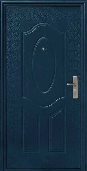 Modèle Porte Entrée Métal Isolé Sur Fond Blanc — Photo