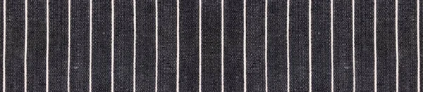 Černé Izolované Textilní Pozadí Bílými Pruhy — Stock fotografie