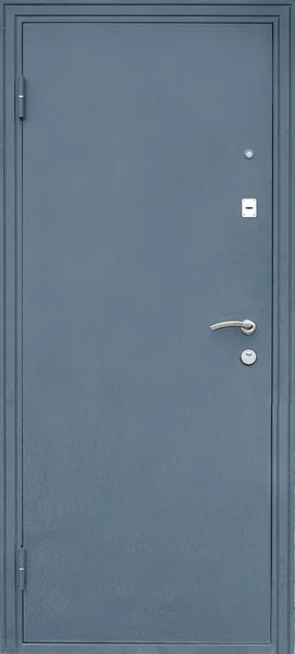 Modèle Porte Entrée Métal Isolé Sur Fond Blanc — Photo