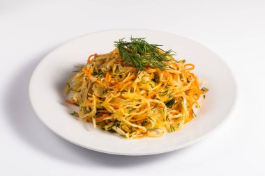 Lahana ve Havuç Salatası Zeytinyağı ve Dill