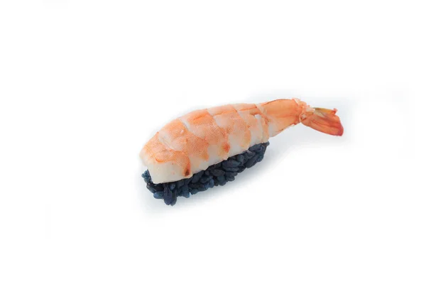 寿司と黒刺身 マグロ サーモン ホワイトプレート上の燻製ウナギ — ストック写真