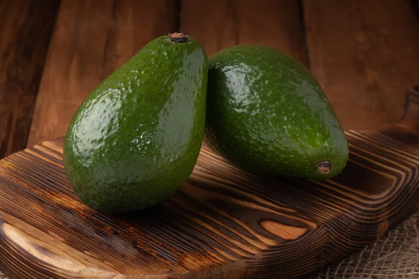 Eco Groenten Verse Avocado Houten Achtergrond Veganistisch Eten — Stockfoto