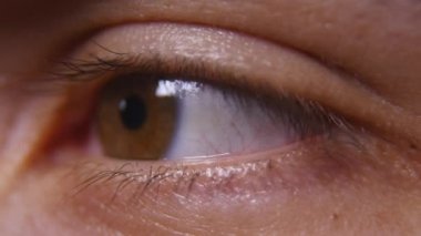 Erkek kahverengi göz yakın çekim