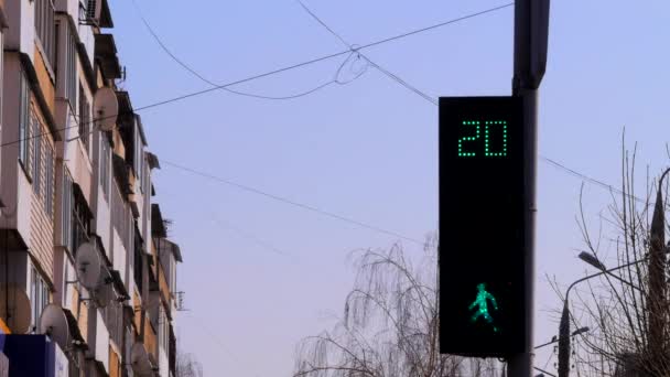 Traffic lights. time lapse — Stock Video