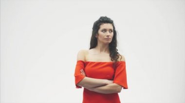 Sevgililer çift aşık. Bir moda model kızla birlikte dans bir güzel model adam güzelliktir. Sihir, çift romantik tarih. Sevgililer günü kavramı