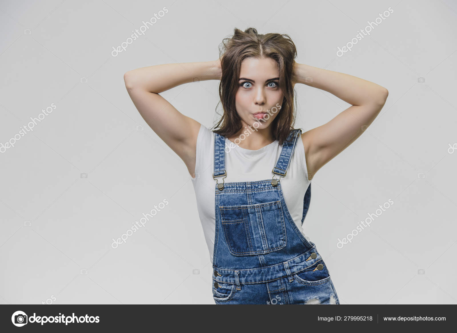 overalls teenage girl