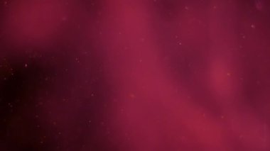 Uzay bokeh kabarcıklar bulanık ön planda ışık şeffaf sis pembe battaniye arkasında hareket.