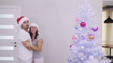 Noel ağacı ve yeni yıl konsepti.
